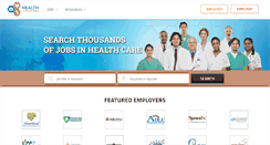 Desktop Screenshot of healthcareerweb.com