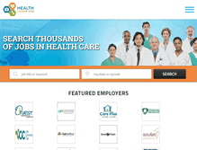 Tablet Screenshot of healthcareerweb.com